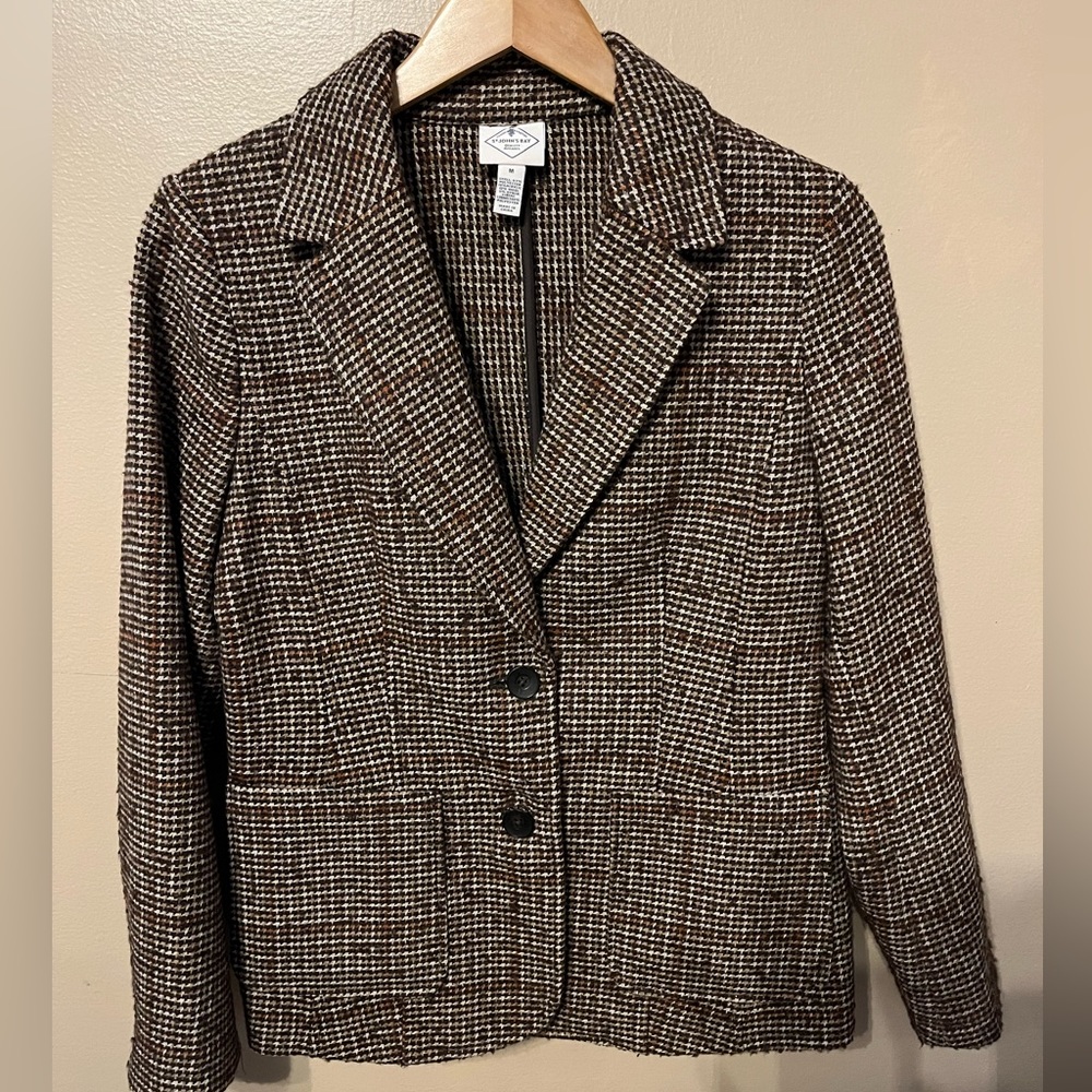 Tweed Blazer NWT Brown M